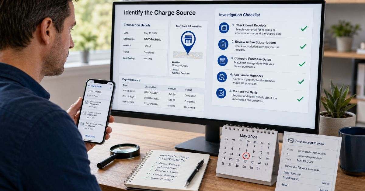 DTCORALBSEL Charge: Scam, Fraud or Subscription