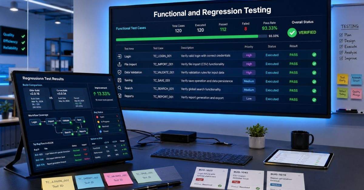 Testing Stonecap3.0.34 Software: Errors, Updates and Fixes