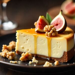 Masgonzola Cheesecake: Bold Flavor, Elegant Dessert