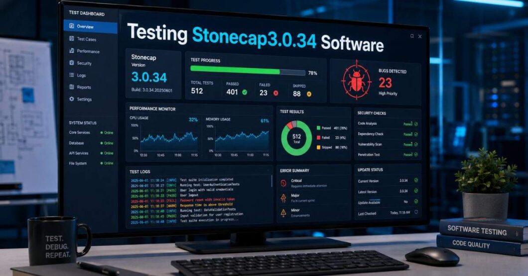 Testing Stonecap3.0.34 Software: Errors, Updates and Fixes